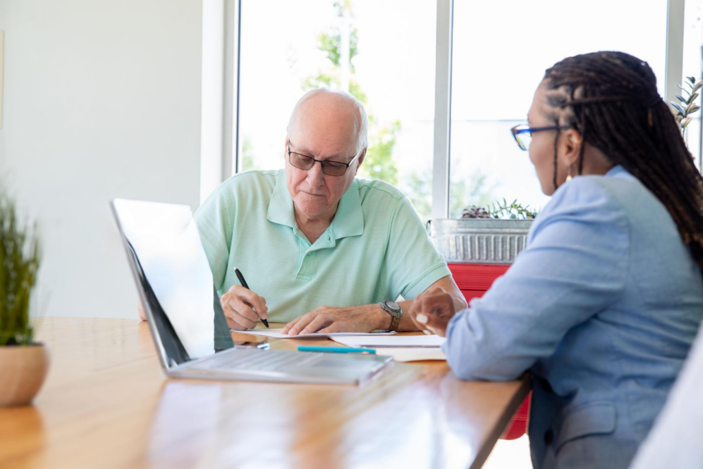 Estate planning consultation with attorney and clients in Edgewater MD